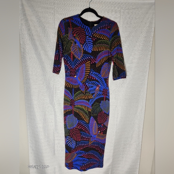 NWT FARM RIO SZ M. Multicolor Patterned Women's Dress - Picture 5 of 15